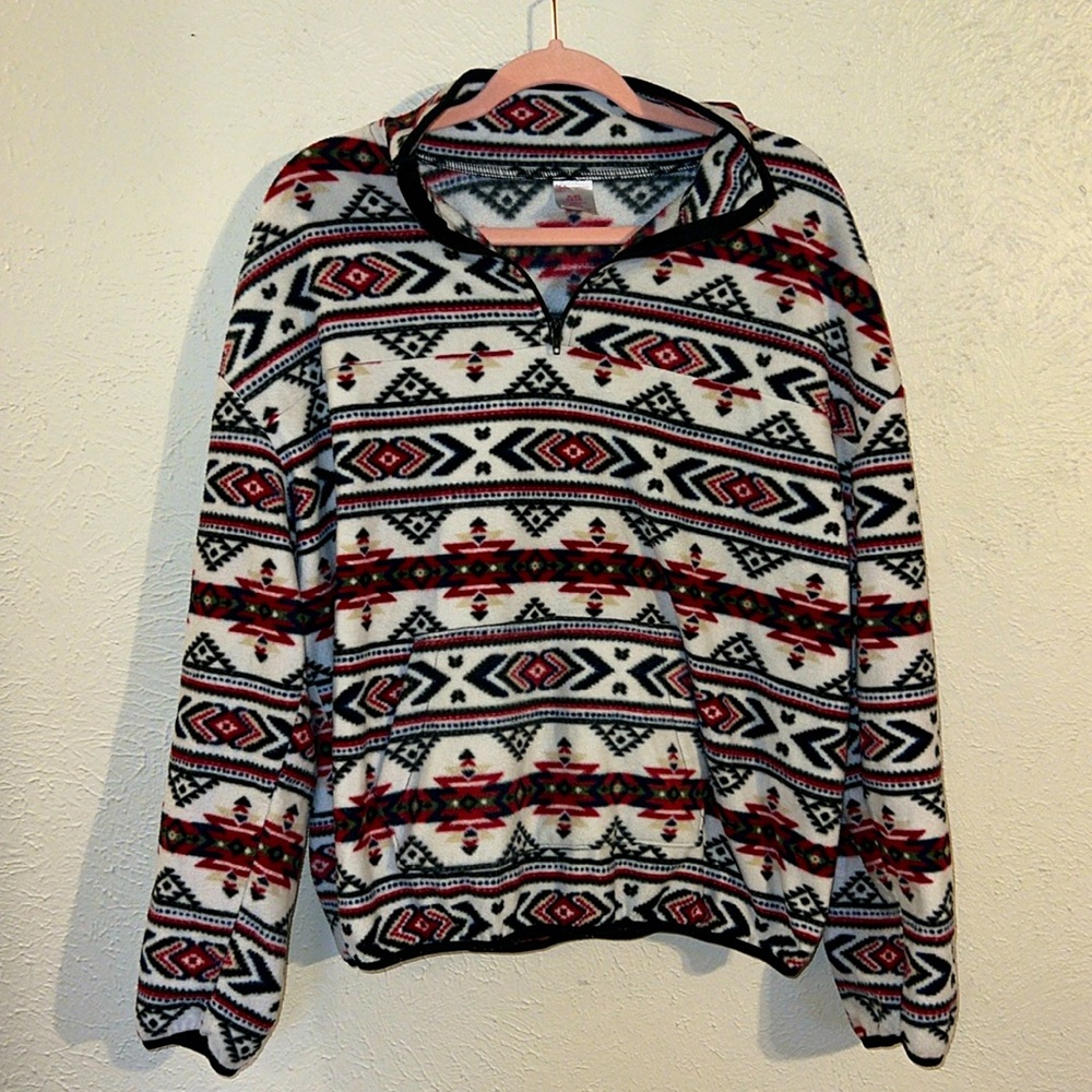 Aztec Pullover With Front Pocket